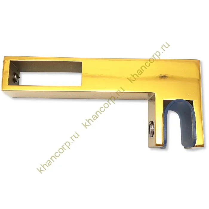 Держатель стекла FDC-35 сквозной 30х10 горизонтальный, нержавейка/золото