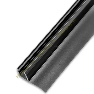 Уплотнитель ПРЕМИУМ F-образный серый 2.5 м, ус 16 мм. под стекло 8 мм FDPP-417.8