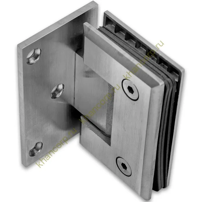 Петля Бета β FDP-20 стена-стекло с боковым креплением, нержавейка/матовый