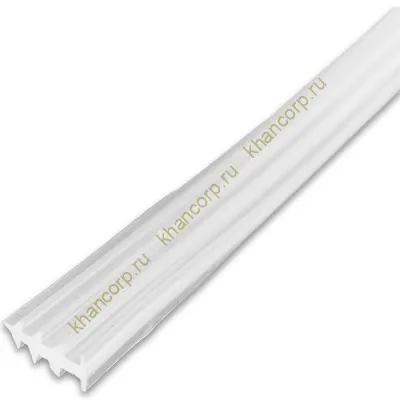 Уплотнитель-вставка FDPP-31.1 в П-профиль толщиной 2 мм, длина 1 м, прозрачный