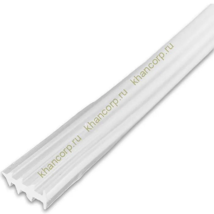 Уплотнитель-вставка FDPP-31.1 в П-профиль толщиной 2 мм, длина 1 м, прозрачный