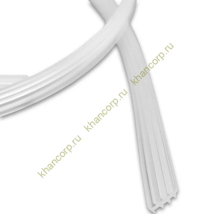 Уплотнитель-вставка FDPP-31.1 в П-профиль толщиной 2 мм, длина 1 м, прозрачный