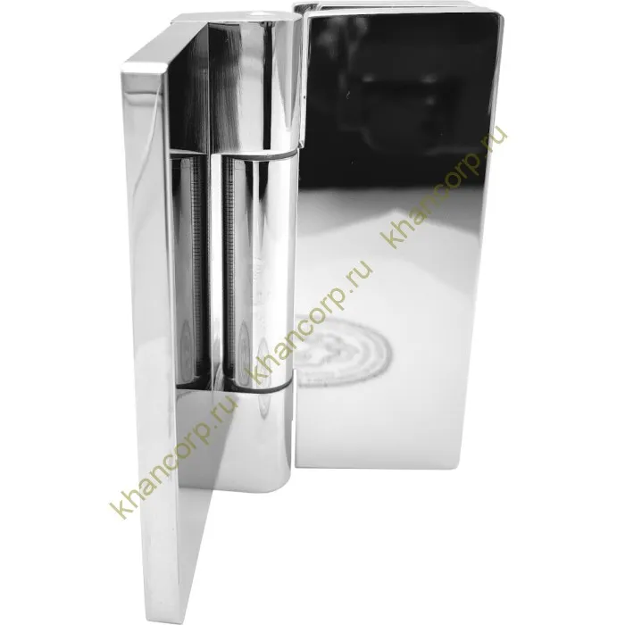 Петля Гера FDP-122 стена-стекло 90˚ открывание внутрь, латунь/хром