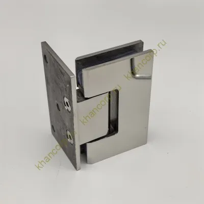 Петля Альфа α FDP-10E стена-стекло с боковым креплением, нержавейка/полированный