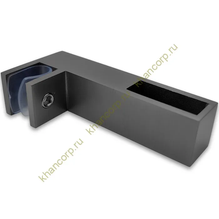 Держатель стекла FDC-35 сквозной 30х10 горизонтальный, нержавейка/оружейная сталь