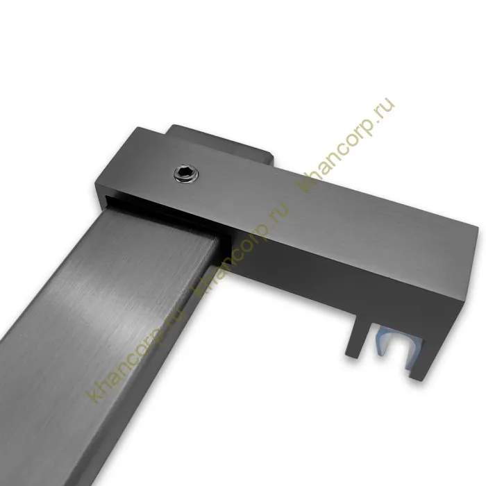 Держатель стекла FDC-35 сквозной 30х10 горизонтальный, нержавейка/оружейная сталь