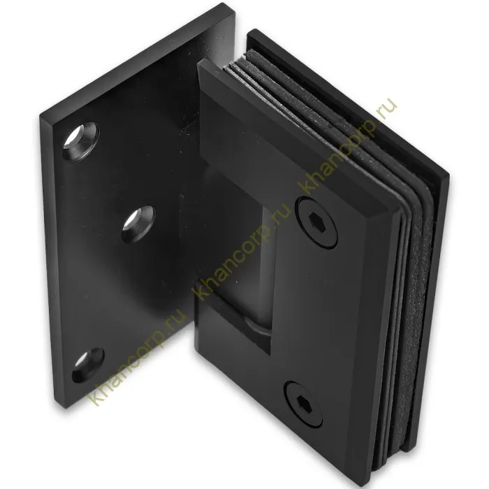 Петля Бета β FDP-20 стена-стекло с боковым креплением, нержавейка/черный