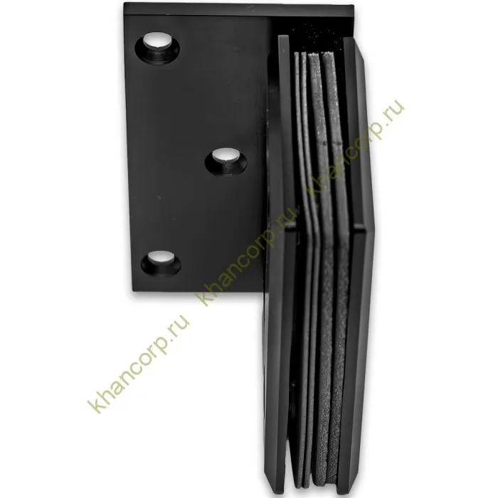 Петля Бета β FDP-20 стена-стекло с боковым креплением, нержавейка/черный