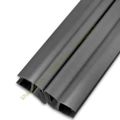 Уплотнитель магнитный ПРЕМИУМ 135°, 180° серый 2.5 м под стекло 8 мм FDPP-511.8