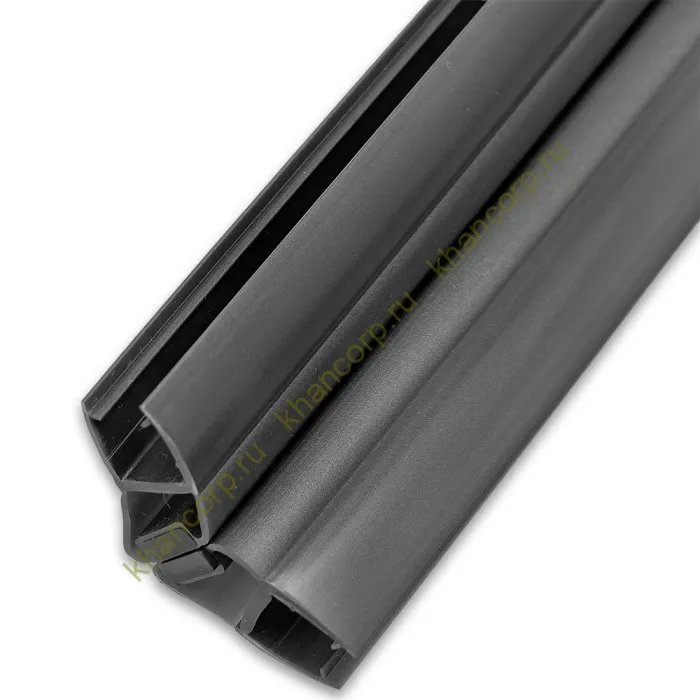 Уплотнитель магнитный ПРЕМИУМ 135°, 180° серый 2.5 м под стекло 8 мм FDPP-511.8