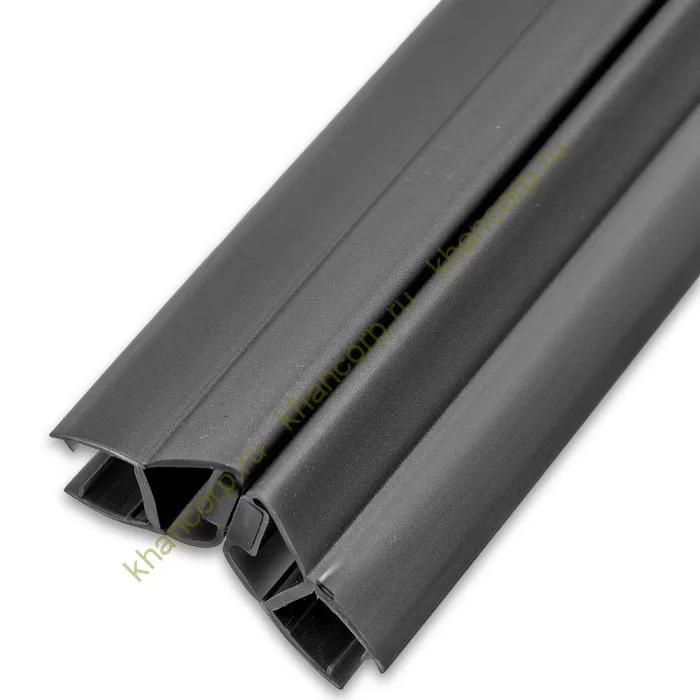 Уплотнитель магнитный ПРЕМИУМ 135°, 180° серый 2.5 м под стекло 8 мм FDPP-511.8