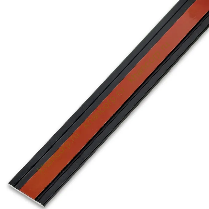 Планка FDPA-79.3 для имитации лофт перегородок 1,7х18х3000 мм самоклеющаяся ,алюминий/черный