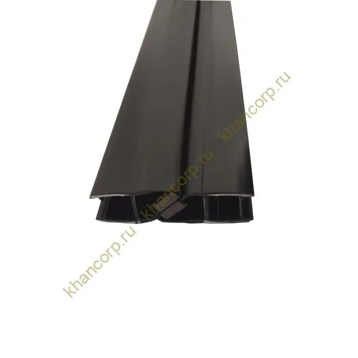 Уплотнитель ПРЕМИУМ магнитный 90°, 180° черный 2.5 м под стекло 8 мм FDPP-512.8