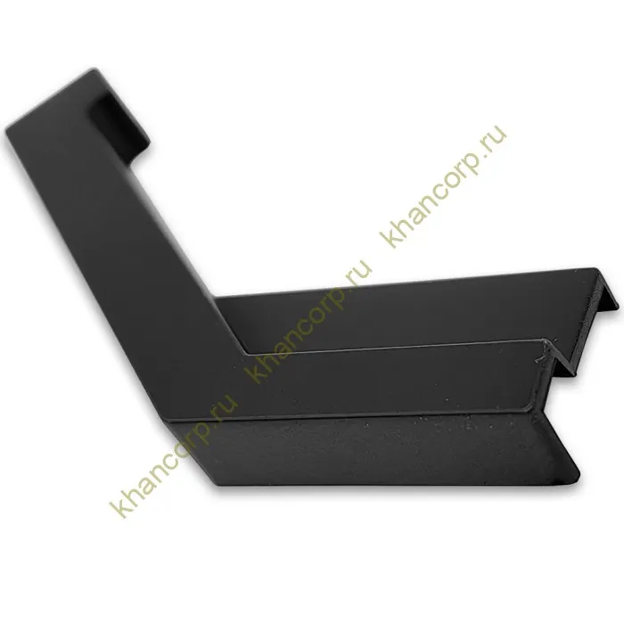 Заглушка FDPA-432L ЛЕВАЯ угловая 135°  для порога FDPA-43.15, ПВХ/черный