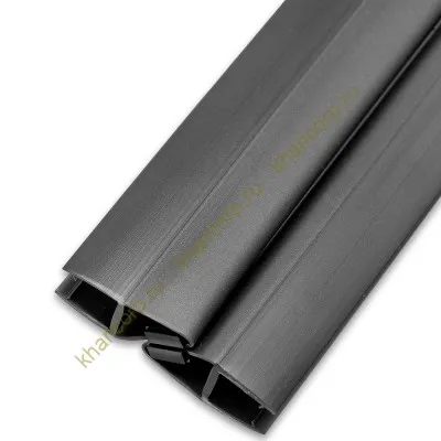 Уплотнитель ПРЕМИУМ магнитный 90°, 180° серый 2.5 м под стекло 8 мм FDPP-512.8