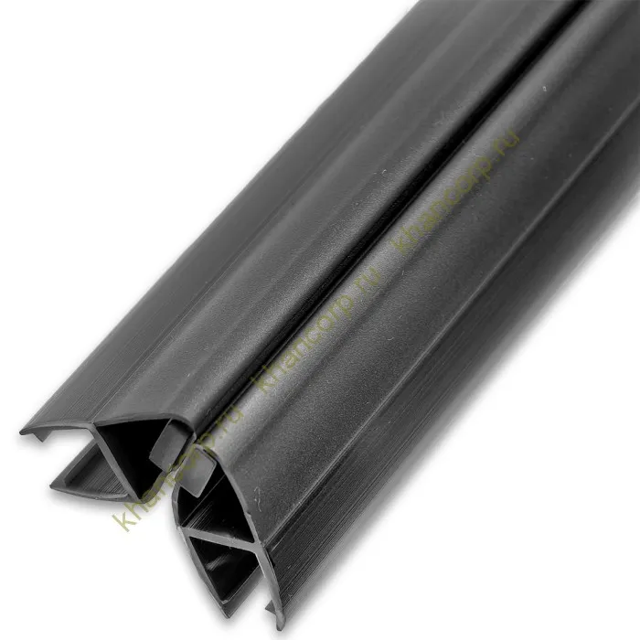 Уплотнитель ПРЕМИУМ магнитный 90°, 180° серый 2.5 м под стекло 8 мм FDPP-512.8