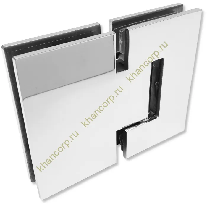 Петля Альфа α FDP-12E стекло-стекло 180˚, нержавейка/полированный