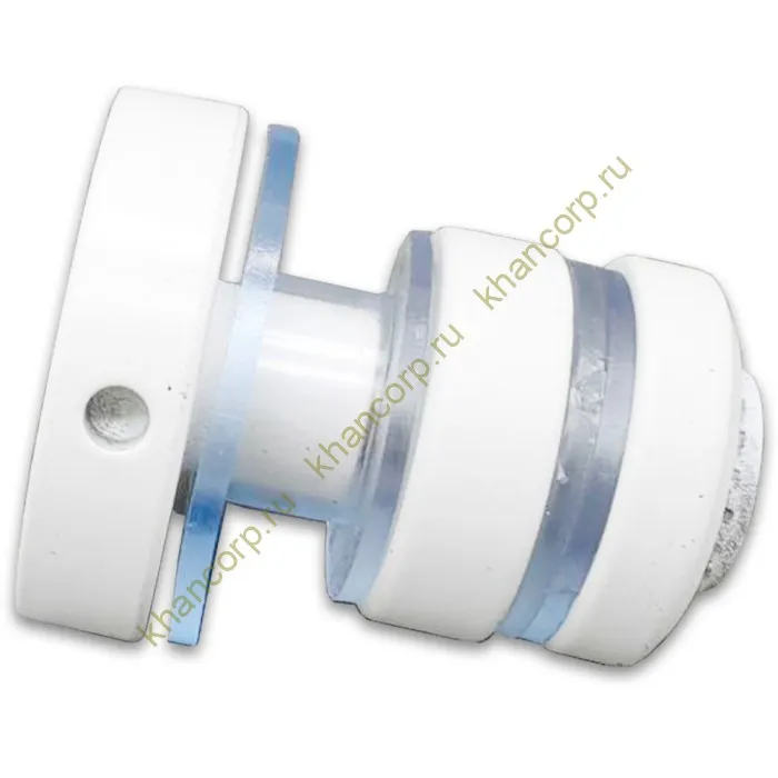 Крепление трека к стеклу FDS-32, нержавейка/белый