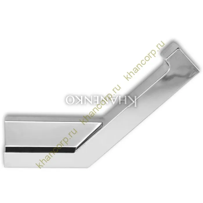 Заглушка FDPA-432R ПРАВАЯ угловая 135° для порога FDPA-43.15, ПВХ/хром