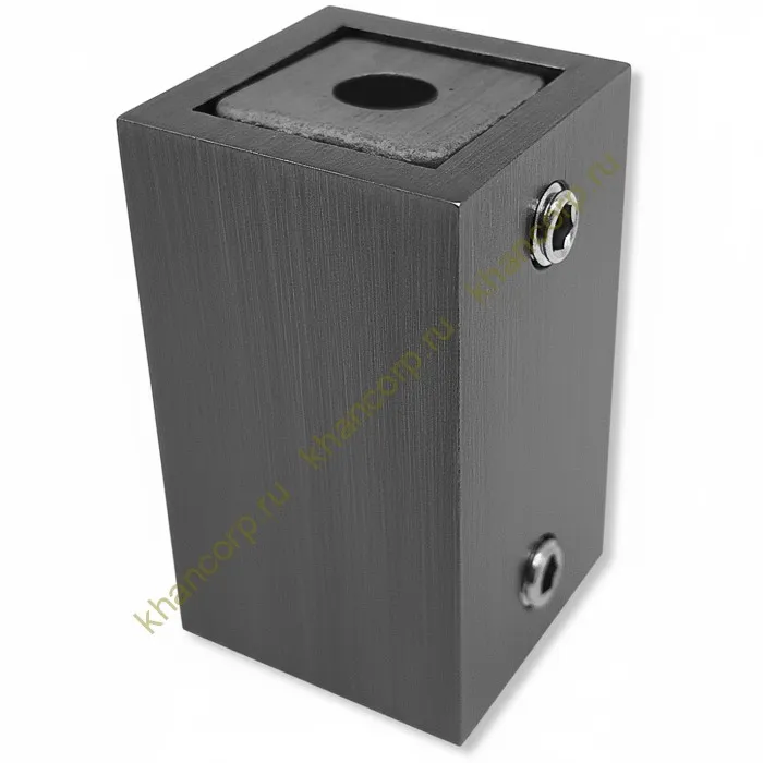 Крепление FDC-60 трубы 15х15 к стене, нержавейка/оружейная сталь