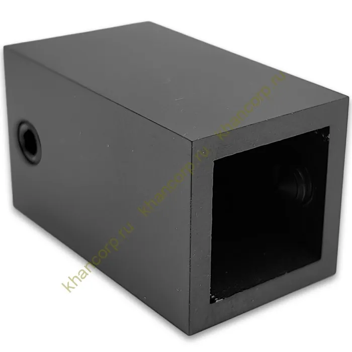 Крепление FDC-60 трубы 15х15 к стене, нержавейка/оружейная сталь