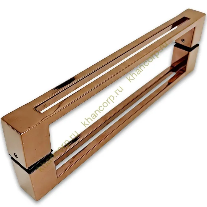 Ручка скоба FDR-89, 30х10х300х1.0 мм, нержавейка/розовое золото