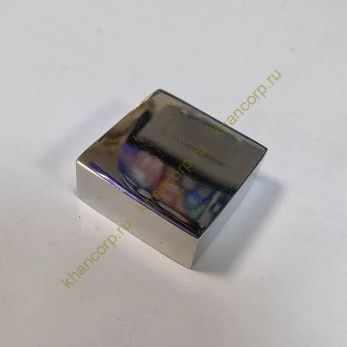 Заглушка квадратная FDRA-03 для ручки скобы 24х24 мм, нержавейка/полированный