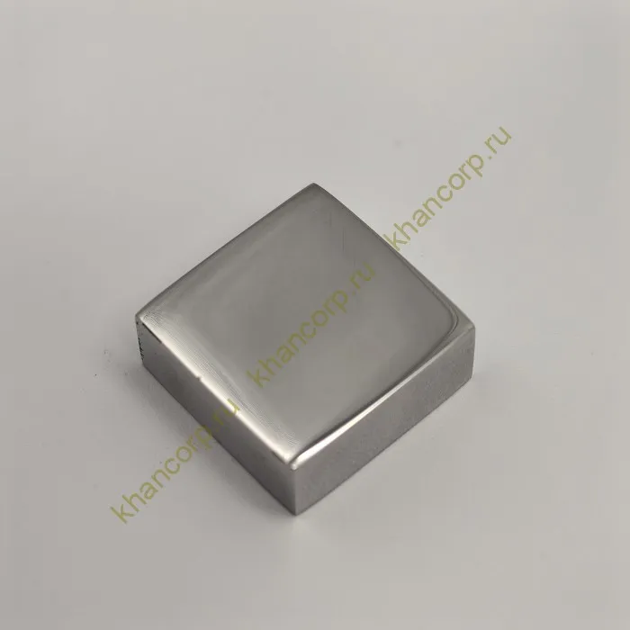 Заглушка квадратная FDRA-03 для ручки скобы 24х24 мм, нержавейка/полированный