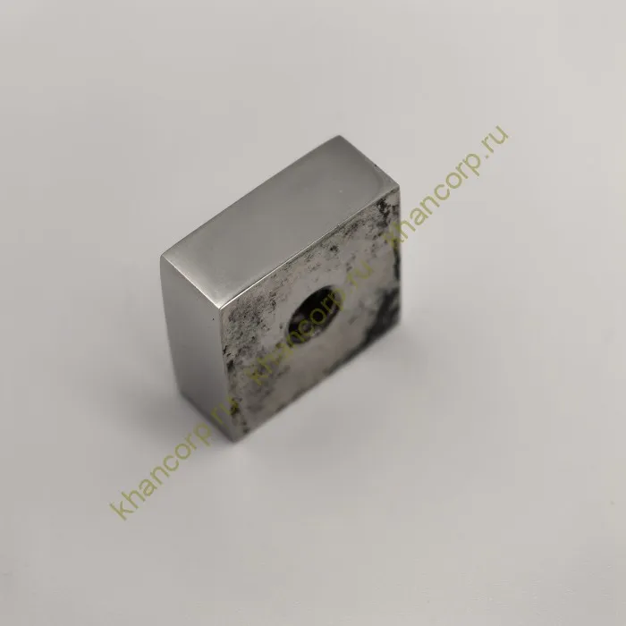 Заглушка квадратная FDRA-03 для ручки скобы 24х24 мм, нержавейка/полированный