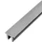 Верхняя заглушка FDPA-500.1 для п-образного профиля 19х13х2 мм, 1 м, алюминий/матовый