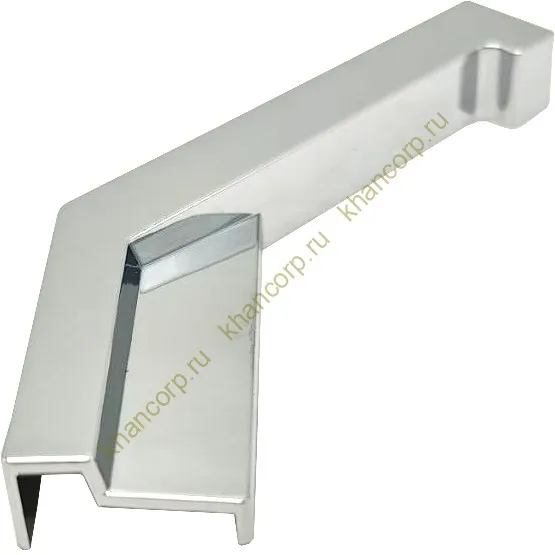 Заглушка FDPA-432L ЛЕВАЯ угловая 135° для порога FDPA-43.15, ПВХ/хром