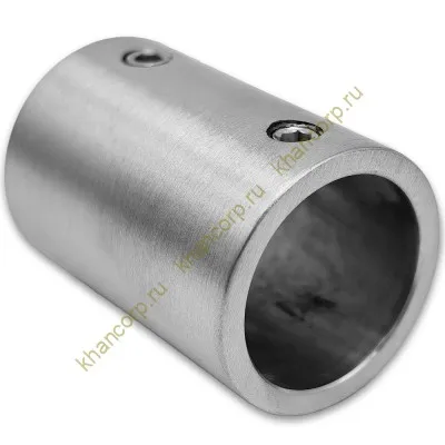 Соединитель FDC-21 трубы 19 прямой, нержавейка/матовый
