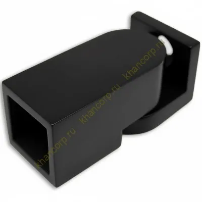 Крепление FDC-51 трубы 15х15 к стене 0°-180°, нержавейка/черный