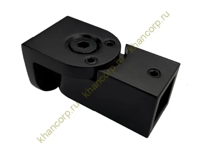 Крепление FDC-51 трубы 15х15 к стене 0°-180°, нержавейка/черный