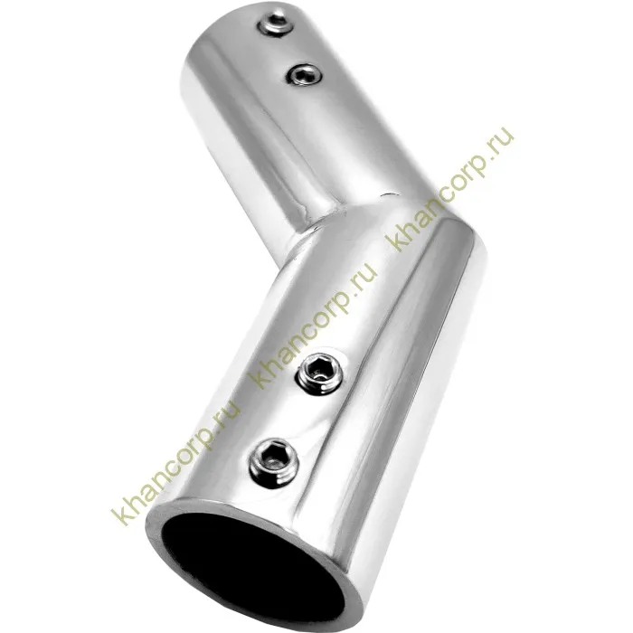 Соединитель FDC-19 трубы 19 угловой 135°, нержавейка/полированный