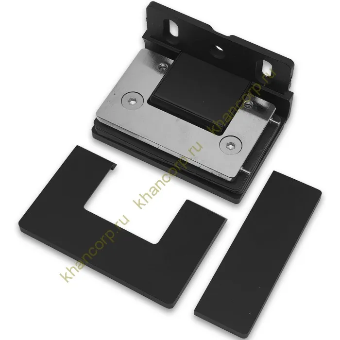 Петля Афина FDP-130 стена-стекло с боковым креплением, латунь/черный