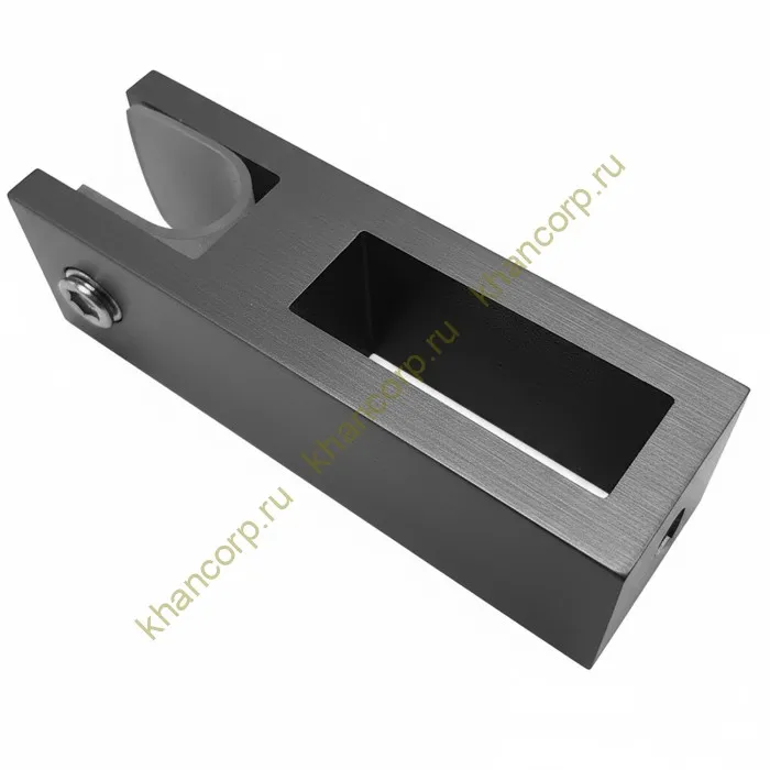 Держатель стекла FDC-31 сквозной 30х10 вертикальный, нержавейка/оружейная сталь