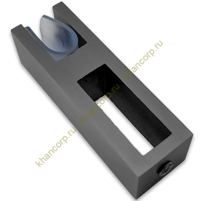 Держатель стекла FDC-31 сквозной 30х10 вертикальный, нержавейка/оружейная сталь