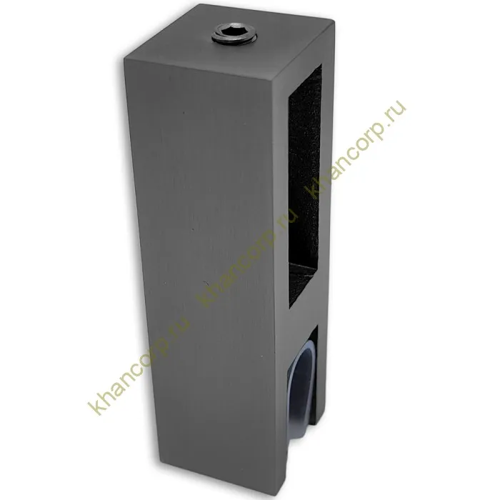 Держатель стекла FDC-31 сквозной 30х10 вертикальный, нержавейка/оружейная сталь