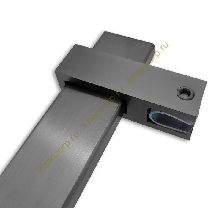 Держатель стекла FDC-31 сквозной 30х10 вертикальный, нержавейка/оружейная сталь