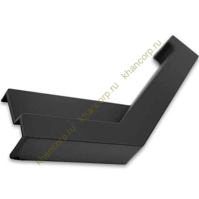 Заглушка FDPA-432R ПРАВАЯ угловая 135° для порога FDPA-43.15, ПВХ/черный