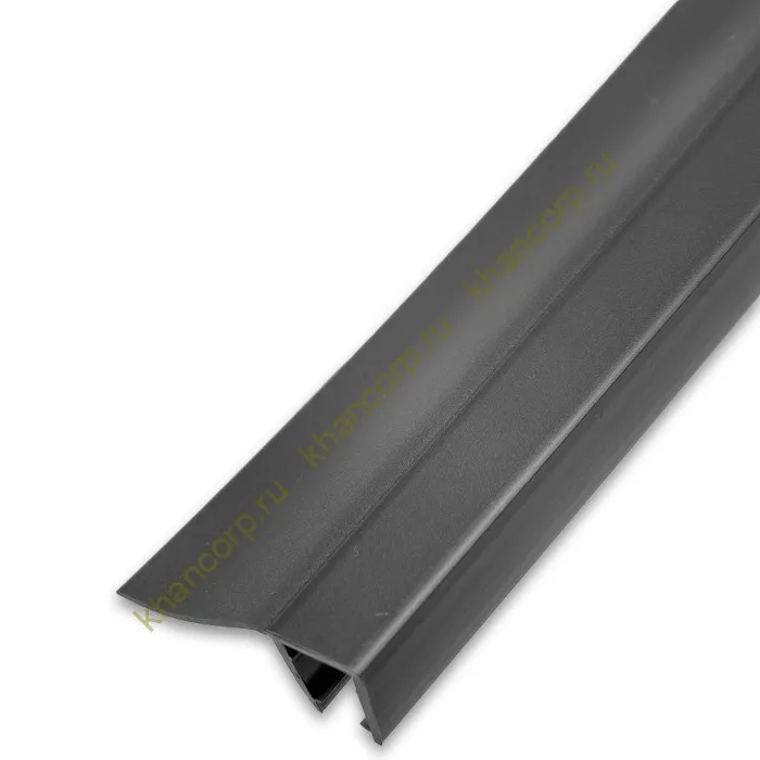 Уплотнитель ПРЕМИУМ F-образный серый 2.5 м, ус 26 мм. под стекло 8 мм FDPP-411.8