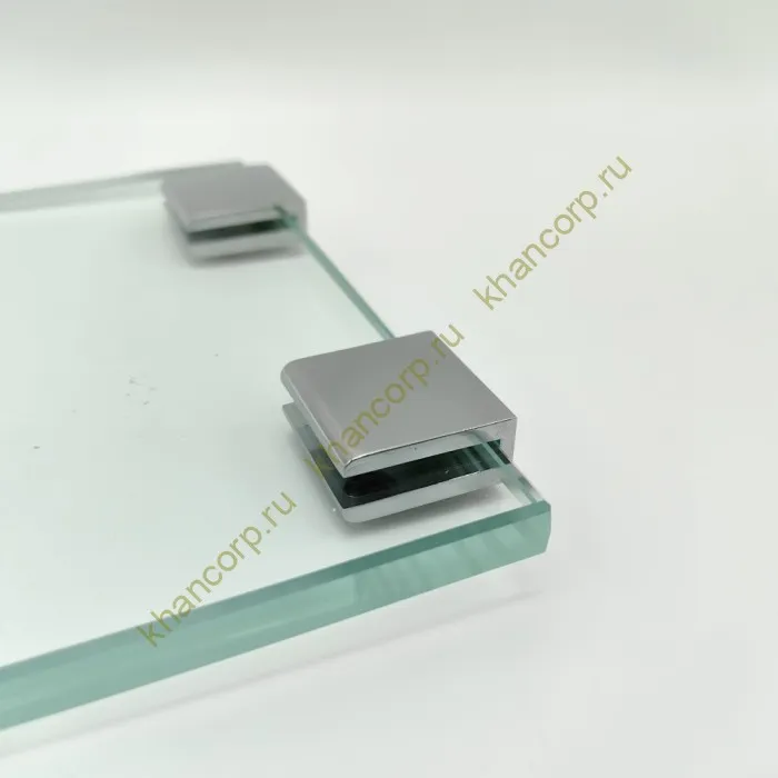 Полкодержатель FDA-20 для стекла 8 мм, цинк/хром