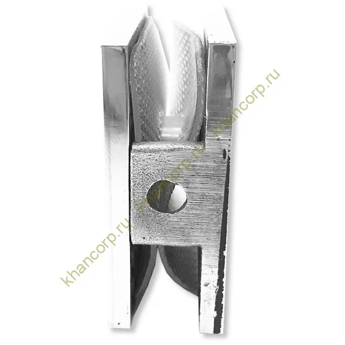  Коннектор Альфа FDK-12, FDK-12 стена-стекло 90˚ нержавейка/полированный