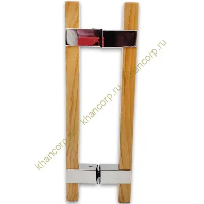 Ручка для сауны FDR-170, 20х220х320 мм, нержавейка/дерево/полированный
