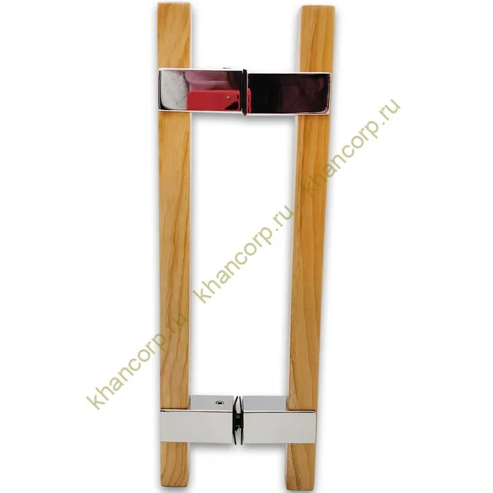 Ручка для сауны FDR-170, 20х220х320 мм, нержавейка/дерево/полированный