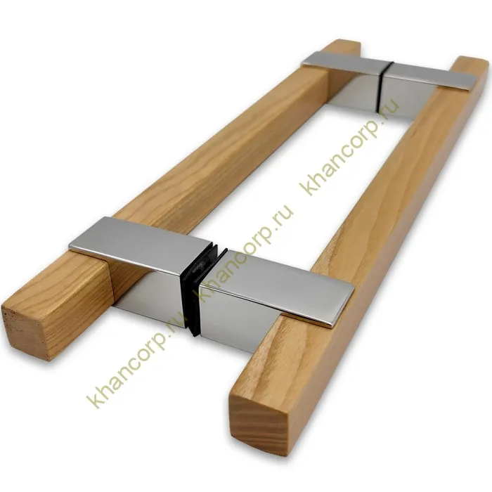 Ручка для сауны FDR-170, 20х220х320 мм, нержавейка/дерево/полированный