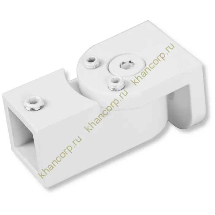 Крепление FDC-51 трубы 15х15 к стене 0°-180°, нержавейка/белый