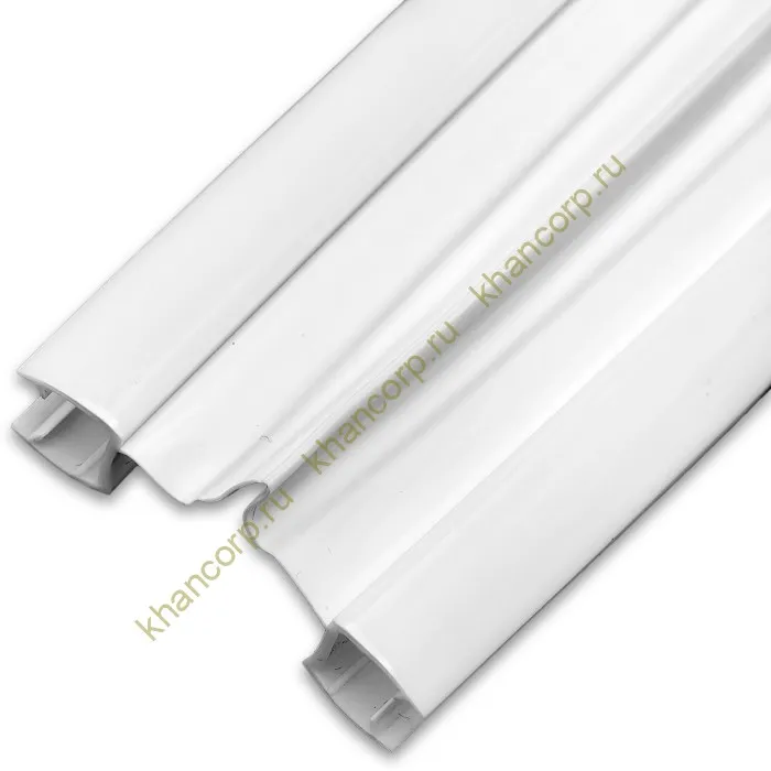 Уплотнитель ПРЕМИУМ гармошка белый 2.5 м под стекло 8 мм FDPP-410.8