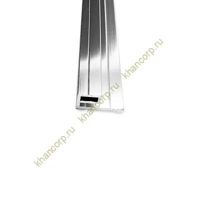 Профиль FDPA-56.22 для крепления уплотнителя к стене 8 мм, 2.2 м, алюминий/полированный
